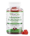 BariSlim Advanced Bariatric Multivitamin Gummies - Specially Formulated Bariatric Vitamins for Patients After Weight Loss Surgery - Supports Energy & Immune Health | Cherry (90 Vegan Gummies)