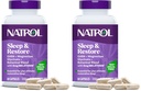 Natrol Sleep & Restore Capsules - Calm Magnesium Glycinate,Magnesium Sleep Aid with GABA,Melatonin 5mg,Botanical Blend,30 Day Supply,(Pack of 2)