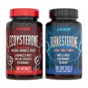 Huge Supplements Turkesterone & Ecdysterone Stack, Build Muscle & Strength, Enhanced Absorption Technology (60 Servings)