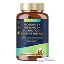 Totaria 5-in-1 Probiotic Prebiotic & Postbiotic for Women Men, 60 Billion CFU 24 Strains w/Digestive Enzymes, Prebiotic Fiber, Slippery Elm, Daily Complete Immune, Gut Health, 120 Day Supply
