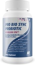 Pro Bio Sync Probiotic 40 milliards CFU - Supplément probiotique Premium avec le soutien immunitaire - Aide à améliorer le microbiome Gut - Prestations de santé multiples - Soutien Digestion, Santé cellulaire, Rythme circadien