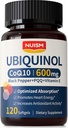 CoQ10 600mg Softgels,Ubiquinol Q10 Supplément Coenzyme,Coq 10 600mg Vitamines Absorption maximale, Support antioxydant pour la santé cardiaque et l'énergie