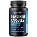 Capsules L-Arginine avec L-Citrulline - Supplément d'oxyde nitrique - L Arginine et L Citrulline - 60 Compte - Capsules Vegan, non OGM pour la performance, l'endurance et le soutien musculaire - 1 mois d'approvisionnement