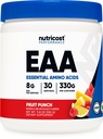 Nutricot poudre EAA 30 portions (fruit punch) - acides aminés essentiels - non-OGM, sans gluten, respectueux des végétaux