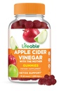 Gommies de vinaigre de cidre d'Apple à vie avec mère de 1000 mg de vinaigre de cidre de pomme avancé pour la désintoxication et le nettoyage, soutient le métabolisme, la digestion et l'énergie de 60 Gommies pour la perte de poids et la graisse Belly
