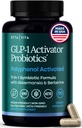 GLP-1 Activator Probiotic Supplement pour la perte de poids, la santé Gut, l'énergie et le soutien métabolique – Akkermansia, Berberine, Gymnema, Resveratrol, EGCG & Hops – Contrôle de l'appétit pour les femmes et les hommes – 90Capsules