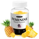 Feminine Balance Gummies for Women, PH Balance,Support Healthy Odor & Immune & Vaginal Health, Vegan Hawaiian Pineapple, 60 Count