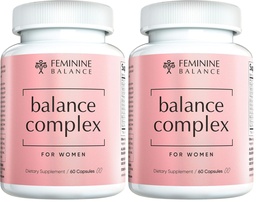 Balance Complex 17-in-1 Vaginal Health 100 Billion Probiotics for Women pH Balance with Cranberry & D-Mannose | Promote Urinary Tract Health for Vaginal Odor & Vaginal Flora, 60 Capsules (Pack of 2)