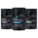 Sports Research® Sleep Pack - Sleep Complex with Melatonin 5mg + Magnesium L-Threonate Capsules 2000mg + Ashwagandha