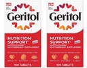 Geritol Multi-Vitamin Nutritional Support Tablets, Balance of 26 Essential Vitamins and Minerals, 100-Count Bottles (Pack of 2)