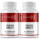 TestoErect Capsules, Advanced TestoErect Supplement Pills - Maximum Strength, All Natural Performance, Stamina & Energy Support, Testo Erect Overall Wellness Formula Reviews (2 Pack)