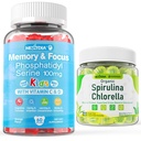 Nextdia Phosphatidylserine-Kids Focus Gummies + Organic Spirulina Chlorella Gummies