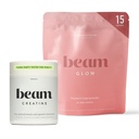 Beam Glow & Creatine Bundle, Hormone Balance, Energy & Muscle Support pour les femmes, cheveux, peau, ongles, hydratation, végétalien, sans sucre, tiers testé