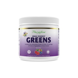 Paradise Herbs ORAC Energy Greens, Berry Superfood Powder, Over 40,000 ORAC Antioxidants, Organic Greens, Berries, Mushrooms & Probiotics, Non-GMO, Gluten-Free, 25 Servings