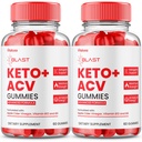 (2 packs) Gummées de céto-CVA, céto-Blast Keto+ACV Supplément de vitamine avancé Max Strength 1000MG Premium Formule de support de gestion, KetoBlast KetoACV Gomitas ingrédients naturels énergie (120 Ct)