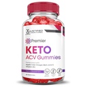 Justified Laboratories Premier Keto ACV Gummies (1000 mg) - 60 Count - Formulated with Apple Cider Vinegar, Folate & Vitamin B12 - Non-GMO, Vegan, Gluten Free - 30 Servings