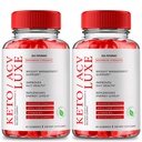 Keto Luxe + Gummies, Keto Luxe ACV Keto Supplement Gummies - Maximum Strength, Keto+ ACV Gummys, All Natural Support Formula Keto+ACV Advanced Formula, Keto Luxe Gummy Reviews (2 Pack)