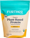 Further Food Organic Vegan Protein Powder Vanilla - 20g of Plant Based Protein, Organic Protein Powder with Mushrooms & Seaweed, Vegan, Non GMO, Gluten Free, Dairy Free 19.05 Oz
