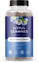 Botaniques étonnants Fleurs de bleuet Lotus Gummies – Premium Relaxation et Soutien Calme – Vegan, Non-OGM, Supplément à base de plantes sans gluten, 250MG - Berry Flavor (30 Comte)