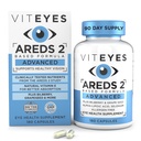Vityeyes AREDS 2 Vitamines oculaires avancées, support maculaire avec Bilberry, graines de raisin, FLORAGLO Lutéine, Sélénium, Vitamine naturelle E, Allergène libre, Protection de la vision, Eye Doctor Trusted, 180 Comte