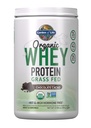 Garden of Life Organic Whey Protein Chocolate Grass Fed Protein Powder – 21g Muscle-Building Powder with Probiotics & BCAAs, Post-Workout Recovery, Hormone-Free, Non-GMO, Gluten-Free, 12 Servings