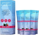 Three Lollies Preggie Hydration Packets - Natural Hydration & Digestive Health Support for Women During Pregnancy - Eases Nausea & Replaces Nutrients - Essentials for Morning Sickness - 10 Packets