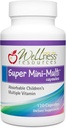 Super Mini-Multi - Children's Multivitamin Swallowable Capsules with Methyl Folate, Methyl B12 and Coenzyme B Vitamins for Growth, Focus, Brain Health (120 Capsules)