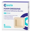Large Silicone Bandages 4'' X 4'', Foam Dressings for Ulcers, 5 Pack | Pads Used for Surgical Wounds, Pressure Ulcers, Diabetic Ulcers, Burns, Lacerations and Abrasions