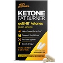 Brûleur de graisse Belly pour les hommes et les femmes - Booster de métabolisme goBHB validé cliniquement et suppresseur d'appétit pour la perte de poids et le soutien énergétique - 3e laboratoire de parti testé végétalien et non-OGM (60 capsules)
