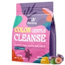 Colon Gentle Cleanse & Detox, Gut Cleanse Detox pour les femmes et les hommes, pour la digestion, Gut Health*, Flore intestinale*, Constipation*, avec 7 probiotiques, Psyllium Husk Poudre et Supplément fibreux, Prune, 5,3 OZ