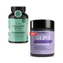 ColonBroom GLP-1 Weight Management Supplement (60 Count) & 15 Day Colon Cleanse & Detox Cleanse for Weight Management with Probiotics & Magnesium to Support Digestion