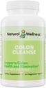 Nettoyer le colon naturel – Détox doux avec Cascara Sagrada, Aloe Vera et 7 plantes à base d'herbes – soutient la digestion, la régularité et la santé gustative – Capsules sans gluten et végétariennes – 60 Nombre