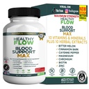 Healthy Flow Blood Support Max, 60 Capsules, Herbal Supplement with Vitamins & Minerals (1)
