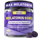 Antioxydants et soutien du cerveau Mélatonine 60mg 30mg pour 50+ Adultes.