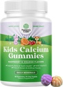 Natures Craft Tasty Kids Calcium Gummies - Vitamin D & Calcium Gummies for Children - Vitamin with & D for Muscle Bone Development Gelatin-Free Kosher Childrens 30ct (1 Pack)