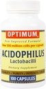 Optimum Acidophilus Lactobacilli Capsules, 100 Nombre (paquet de 2)