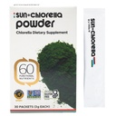 Sun Chlorella Powder Green Superfood Algae - Chlorophyll, Chlorella Growth Factor, Active B12 & Iron Supplement Drink Mix - Pulverized Cell Wall - Non-GMO, Vegan & Gluten-Free - 30 Packets (3g ea) 90g