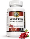 Berberine HCL 1200mg Premium, ultra-haute pureté, pur 60 capsules - Supplément berbère, supporte le système immunitaire, Berberine Plus amélioré avec des fruits mélons amers et extrait de feuille de Banaba