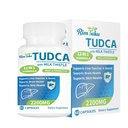 2200MG Supplément TUDCA avec soutien du foie de formule 12-en-1 de chardon de lait, supplément de sels de bile pour le nettoyage du foie et la désintoxication, le flux de bile et le soutien de la vésicule 60 capsules