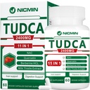 TUDCA Suppléments 2400MG, Complexe de sel biliaire pour le nettoyage du foie et de la vésicule biliaire, Anti-âge pour les hommes et les femmes, Santé digestif 60 Capsules