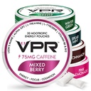 VPR 75mg Caféine Nootropic Pouches à 20 poches d'énergie avec la Mane de Lion, Alpha-GPC, Vitamine B6 & B12, L-Theanine et L-Tyrosine.