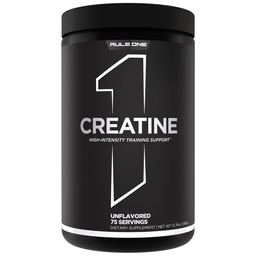 Rule 1 Proteins Creatine Powder – Pure Micronized Creatine Monohydrate for High-Intensity Exercise and Lean Body Mass Support, Flavored and Unflavored (75 Servings, Unflavored)