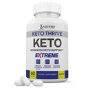 Keto Thrive Keto ACV Extreme Pills 1675MG Keto Support Mix Capsule Alternative à Keto ACV Gummies Formulé avec vinaigre de cidre de pomme Extra Virgin huile d'olive en poudre Green Tea Leaf 60 Capsules