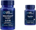 Life Extension MacuGuard Eye Health Supplement with Saffron & Taurine Heart Health Capsules Bundle