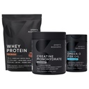 Sports Research® Whey Protein & Creatine Monohydrate the Dynamic Duo for Lean Muscle Building, Performance, Strength & Workout Recovery and Triple Strength Omega 3 Packed with EPA & DHA Fatty Acids
