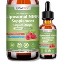 NMN Supplement Liquid Drops, 4-in-1 NMN Beta 1000mg w. Quercetin TMG Resveratrol for Anti Aging Energy & Immune Support NMNH Alternative Liposomal High Absorption for Women Men