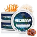 Pochettes Nootropiques CONVERTTA Champignons - 200mg Sans nicotine, sans caféine Énergie des champignons organiques Ultra Pochettes avec Manille de Lion, Reishi, Cordyceps pour Focus & Énergie Propre - (3, Monnaie Cool)