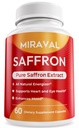 Miraval Saffron Supplement for Men & Women – Saffron Capsules with Organic Saffron Extract – Supports Mood, Focus & Clarity – Non-GMO, Gluten-Free – 60 Capsules – 60-Day Supply