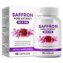 Premium Saffron Supplements – 90 Caps Saffron Extract Softgel for Mood & Focus Support, Natural Crocus Sativus Herb for Daily Well-Being