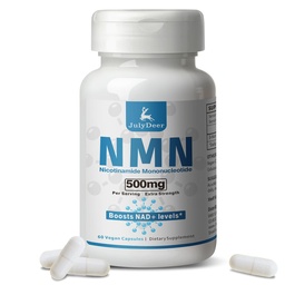 Pure NMN 500mg, 99% Nicotinamide Mononucleotide for Boosts NAD+ Levels